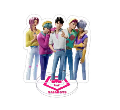 Figura Acrilica Saja Boys Demon Hunter 8cm Con Base Soporte