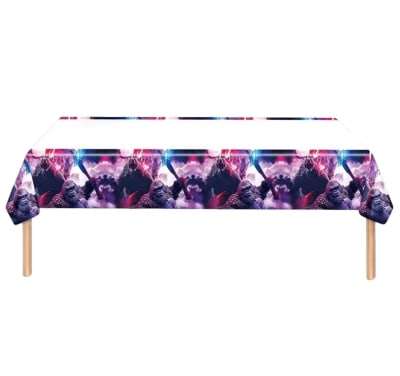 1 Mantel Para Cotillon Diseño King Kong Godzilla 108x180 Cm