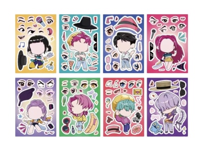 Stickers Armables Guerreras Kpop Saja Boys 8 Hojas