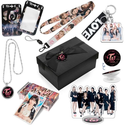 Caja De Regalo Twice K-pop Frame Lomo Card Cordón Llavero