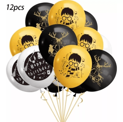 Pack 12 Globos Látex Harry Potter