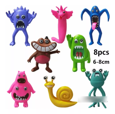 Set 8 Figuras The Garten Of Banban Con Nabnab Y Chef Pigster