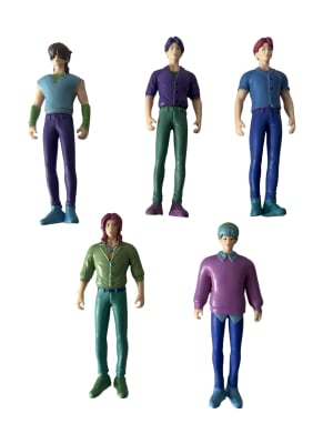 Set 5 Figuras Diseño Saja Boys Demon Hunter Kpop Pvc 10cm