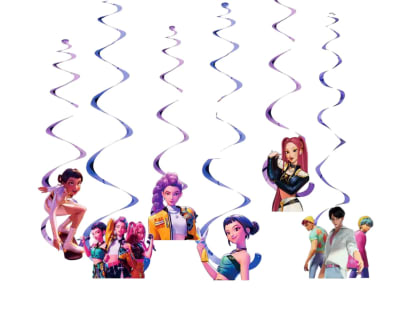 Adornos Colgantes Demon Hunters Kpop Pack 6 Decoracin Fiesta