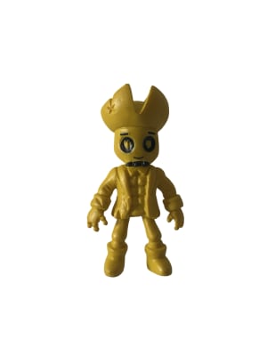 Figura 7cm Capitán Goldheart Stumble Guys + 3 Tarjetas Azar