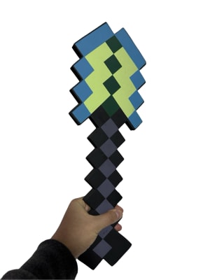Juguete Pala Diseño Diamante Minecraft 45x35 Cm Material Goma Eva
