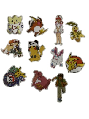 Pack 50 Stickers Pokemon Personajes v2