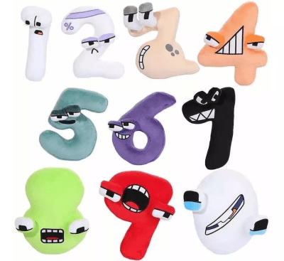 Set 10 Peluche Diseño Alfabeto Lore 20 Cm1