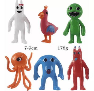 Set 6 Figuras The Garten Of Banban Plástico Sin Soporte Pvc