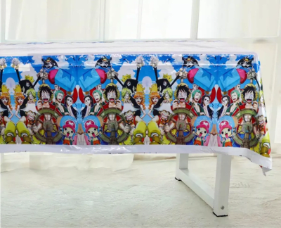 Mantel Diseño One Piece Luffy Cumpleaños Plástico1