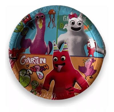 Pack 10 Platos Cumpleaños The Garten Of Banban Decoración