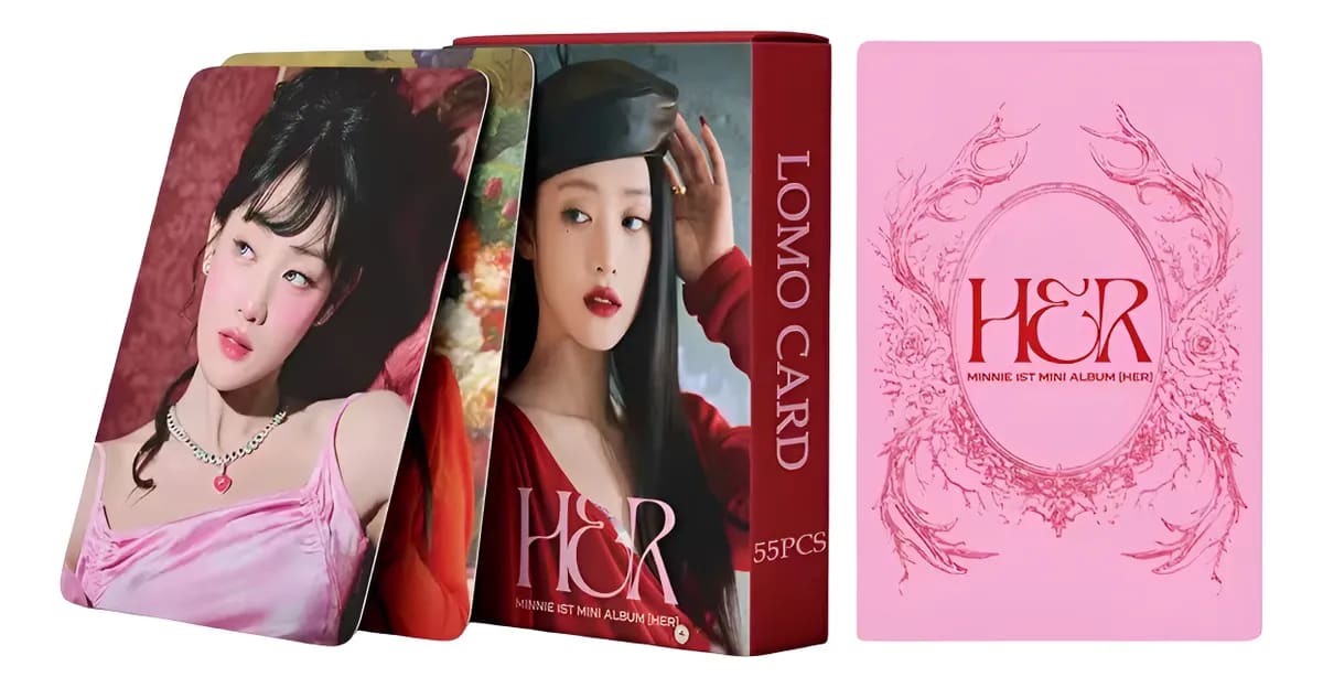 Set 55 Lomo Cards Tipo Photocards Minnie (g)i-dle Her 6x9 Cm