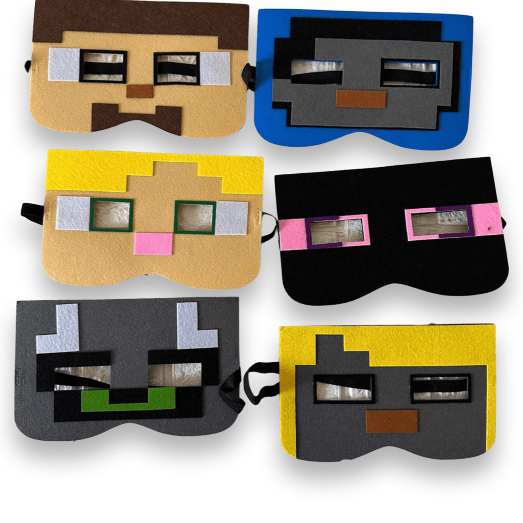 Máscaras De Minecraft Máscara De Proteção Minecraft Verde | Elo7