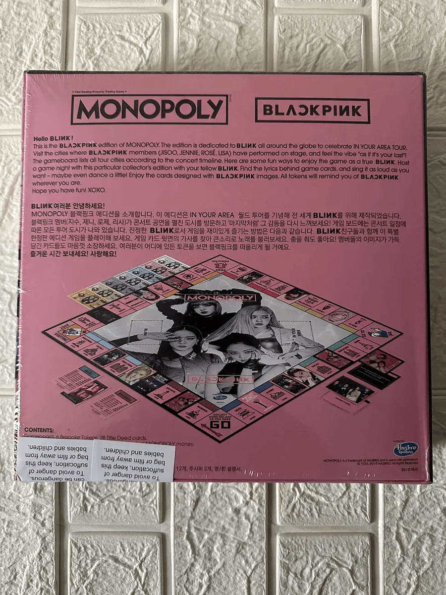 Monopoly Blackpink In Your Area Hasbro Oficial Limitado