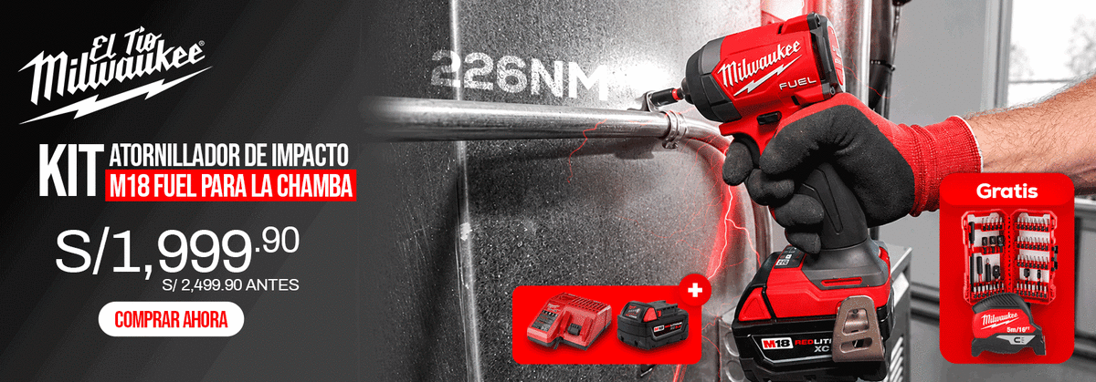 product kit atornillador de impacto m18 fuel para la chamba