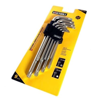 JUEGO DE LLAVES TORX MEDIANA 9 PIEZAS UYUSTOOLS