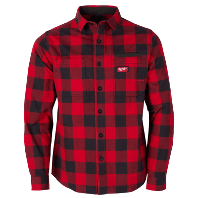 Camisa de franela roja para hombre Milwaukee GRIDIRON M551R-L / 58-82-2910