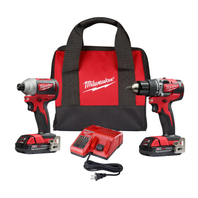Combo Brushless Milwaukee 2900-259C de Taladro  2802-20 + Atornillador de Impacto 2850-20