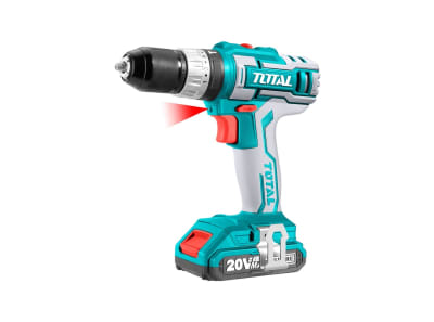 TALADRO ATORNILLADOR PERCUTOR INALÁMBRICO 20V 10 MM TOTAL TIDLI2002