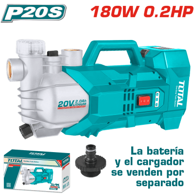 BOMBA DE AGUA LI-ION 20V  BARETOOLS TOTAL TGWPLI201801