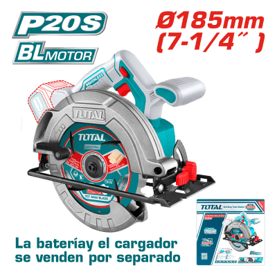 SIERRA CIRCULAR LI-ION 20V 4800RPM 185MM 7 1/4 BRUSHLESS INDRUSTIAL TOTAL -TSLI1851
