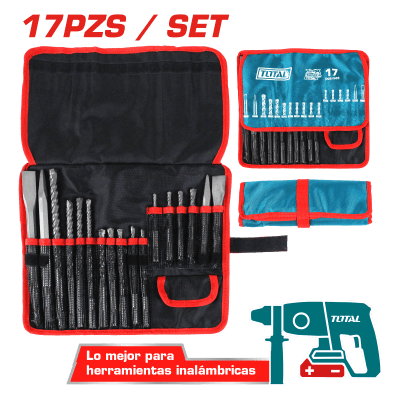 JGO X17PCS CINCEL Y BROCAS PLUS / TACSD91701