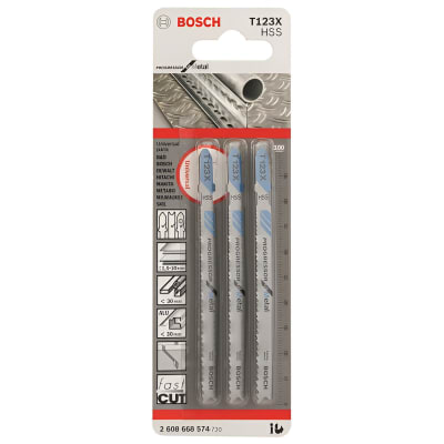 HOJA CALADORA HSS BOSCH T123X X3 UNIDADES
