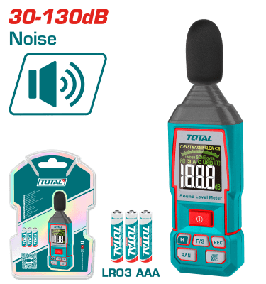 SONOMETRO DIGITAL 30 - 130DB TOTAL - TETSL031