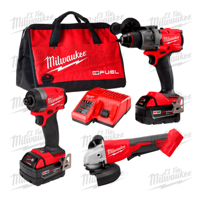 SUPER COMBO M18 FUEL TALADRO 1/2 + ATORNILLADOR 1/4