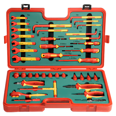 JUEGO DE HERRAMIENTAS MECÁNICAS AISLADAS VDE DE 39 PIEZAS CON ACCIONAMIENTO DE 3/8” / ST09933