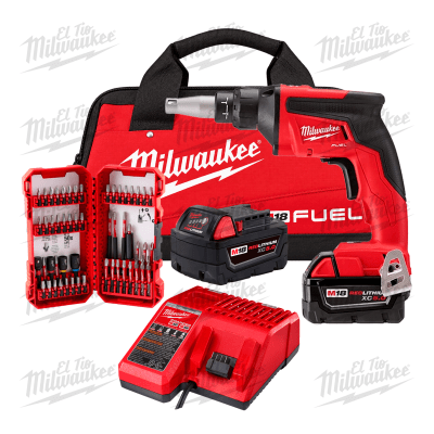 Kit de pistola de tornillos para drywall m18 fuel™ milwaukee + PUNTERAS