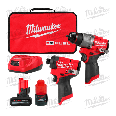 KIT COMBINADO INALAMBRICO M12 FUEL ULTIMA GENERACION MILWAUKEE / 3497-225AH