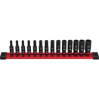 JUEGO DE 14 DADOS MÉTRICOS PROFUNDOS DE 6 PUNTAS SHOCKWAVE IMPACT DUTY / 49-66-7003