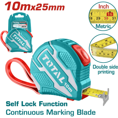 CINTA MÉTRICA TOTAL  10 METROS  SISTEMA SELF LOCK TMT1262101