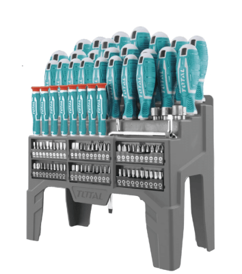 SET DE DESTORNILLADORES TOTAL THT2506100 CR-V 100PCS