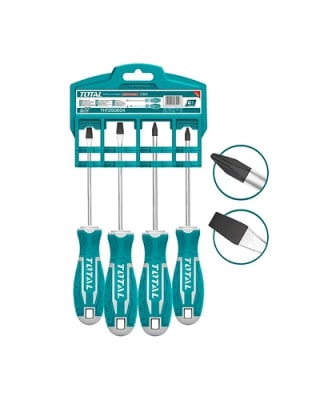 Set Juego Destornilladores 4 Piezas Total Tht250604