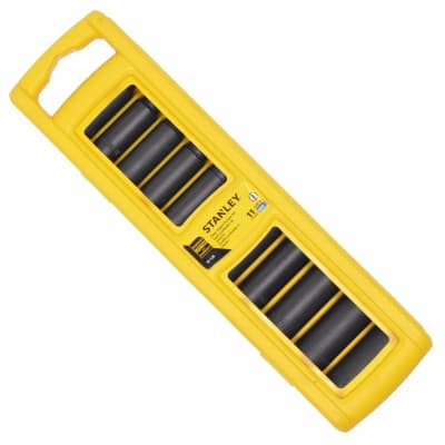JUEGO DE DADOS DE IMPACTO ENC. 1/2 (11 PZAS) 10MM A 24MM STANLEY