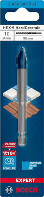 Broca hardceramic hex-9 10mm x 90 mm