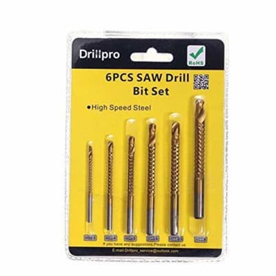 BROCAS DE TITANIO DE 6 PCS