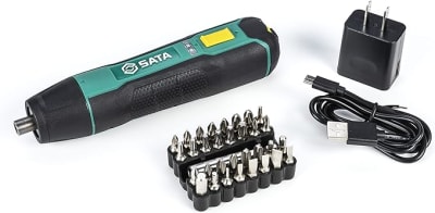 SATA KIT DE DESTORNILLADORES INALÁMBRICOS DE 3.6 V 1/4