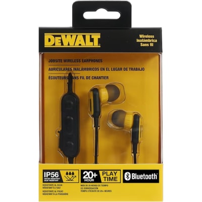 AUDIFONOS CON BANDA PARA CUELLO BLUETOOTH 5.2 INALAMBRICOS DEWALT IP56 DXMA1909935