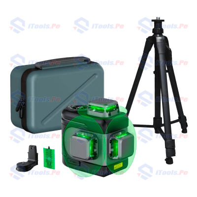 KIT NIVEL LASER ACE 12 LINEAS + TRIPODE 1.5 MT SAIYAN