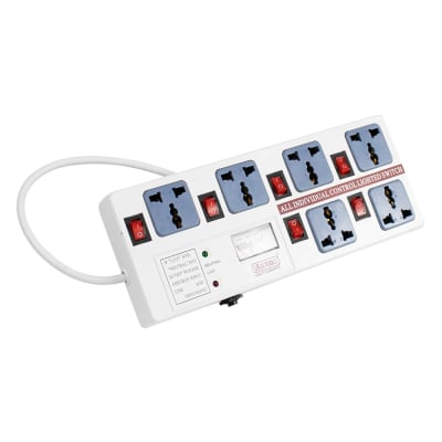 SUPRESOR DE PICOS DE 6 SALIDAS CON VOLTIMETRO UYUSTOOLS