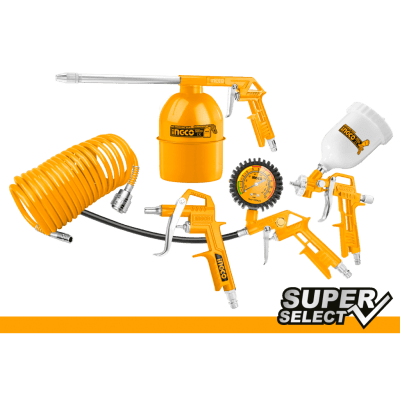 KIT COMPRESOR DE AIRE 5 PCS. NEUMATICO INGCO AKT0053-1