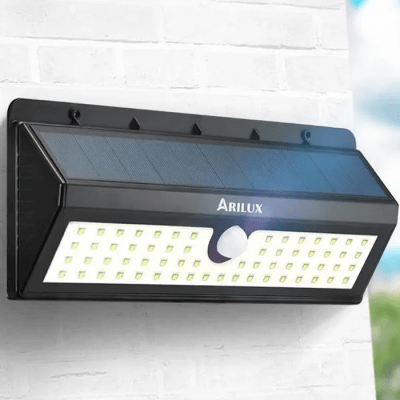 Lámpara solar de exterior con detector de movimiento - ARILUX AL-SL06