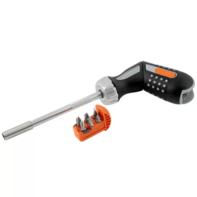 DESTORNILLADOR A CARRACA CON PORTAPUNTAS 1/4