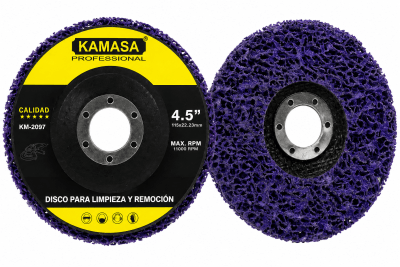 DISCO PARA LIMPIEZA Y REMOCION VIOLETA 4.5