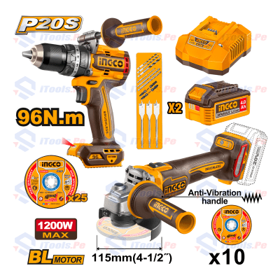 KIT DUO MASTER INGCO / CIDLI209685-CBZ-DUO