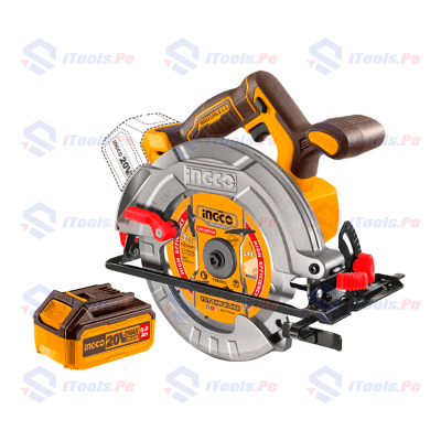 Sierra circular 20v 7-14 + bateria 5ah INGCO / CSLI18513-DSG2