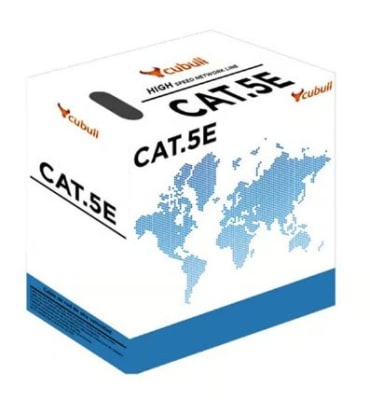 ROLLO CABLE UTP CAT.5E PERO COBRE INTERIOR X 305 M CUBULL / CAT-5E